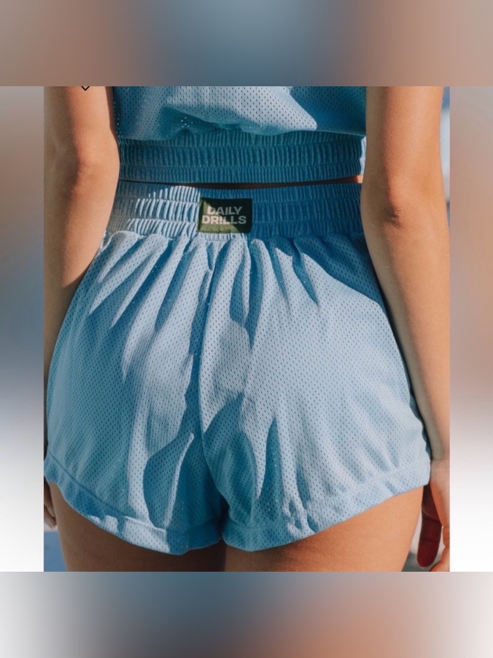 Daily Drills Blue Mesh Shorts